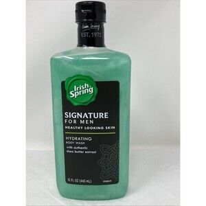 Irish Spring SIGNATURE FOR MEN Hydrating Body Wash, 15oz | HTF DISCONTINUED